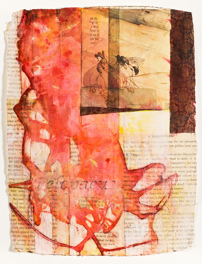 Palopeaus, mixed media on Indian paper, 47 x 34”, (sold)